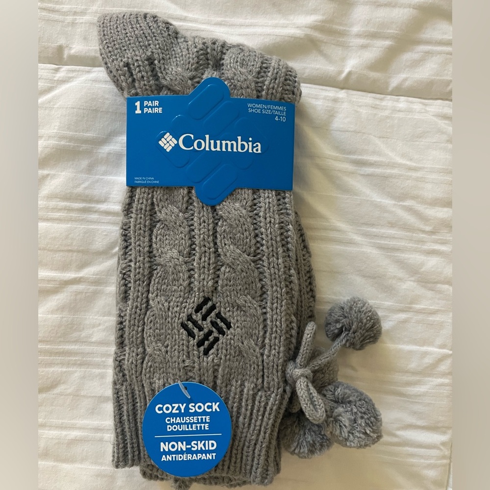 Columbia Gray Cozy Womens Socks